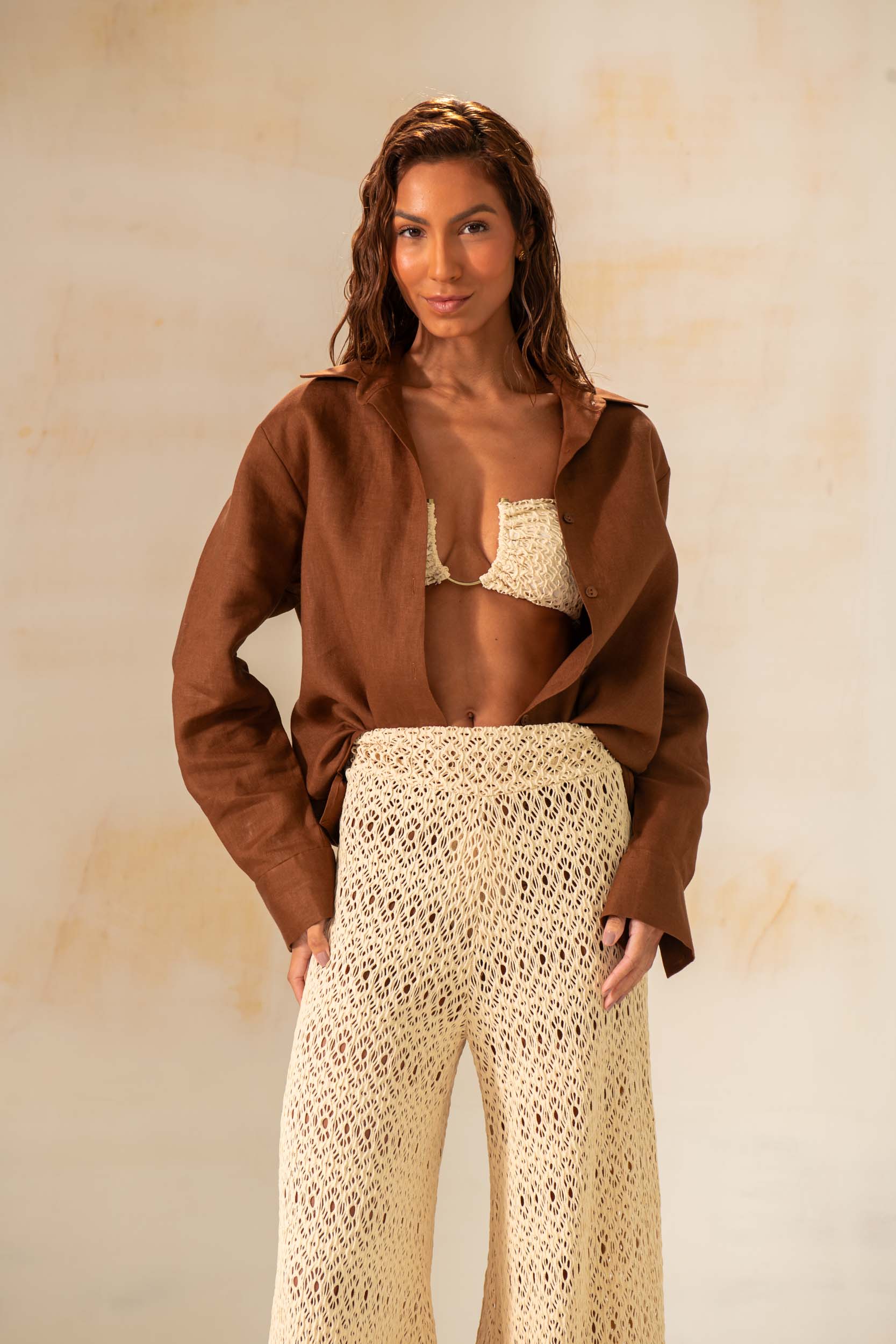 FULL LOOK TELA CALÇA