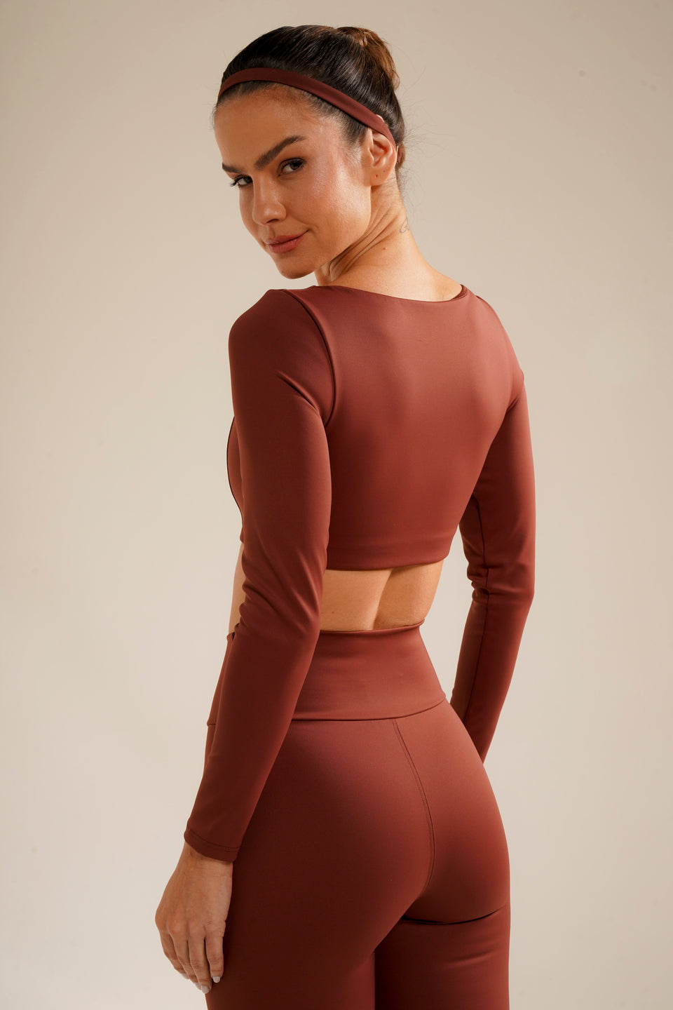 Top Quadrado Manga Longa PERFORMANCE PELE